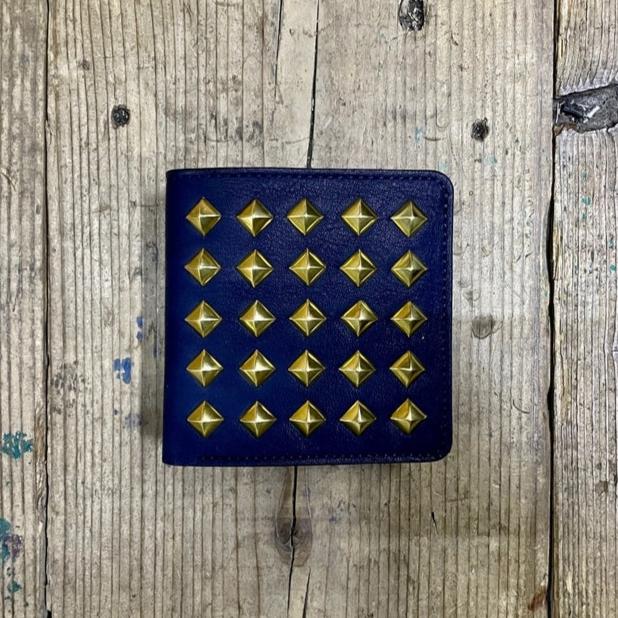 INDIGO STUDS HALF WALLET